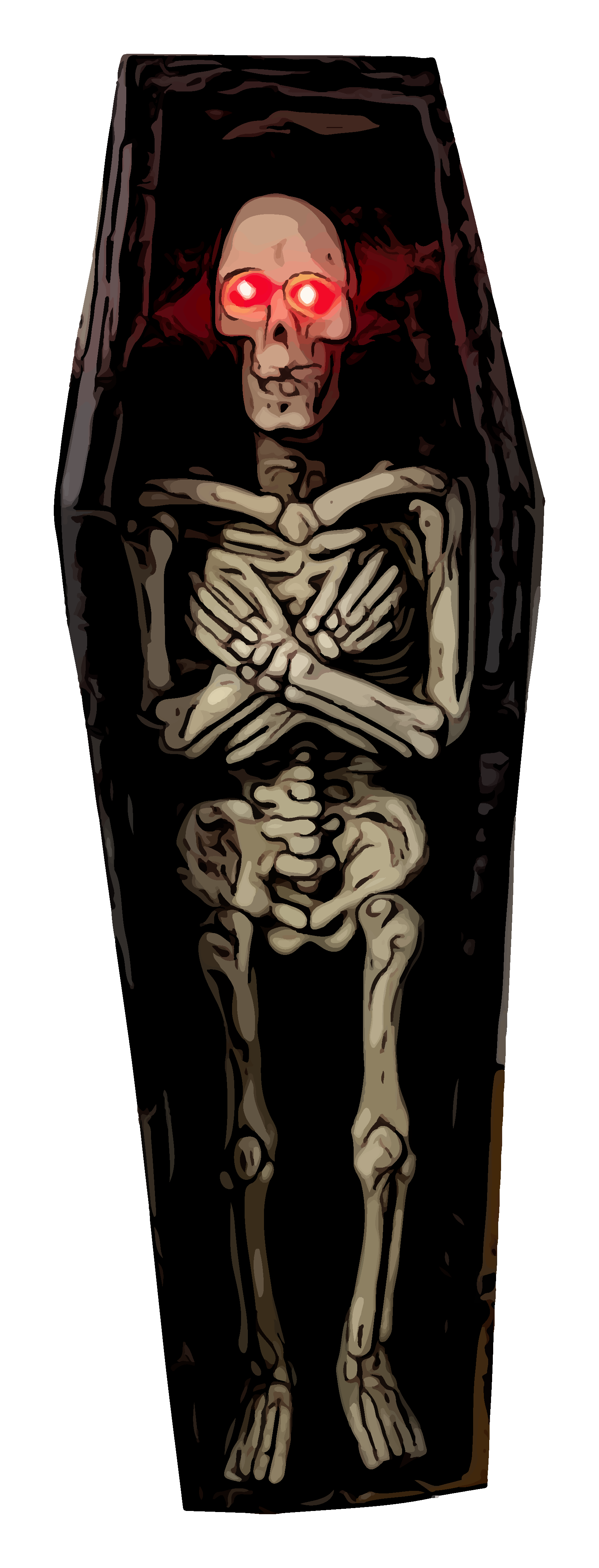 SKELETON COFFIN, short sleeve unisex t-shirt